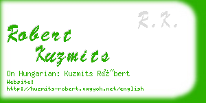 robert kuzmits business card